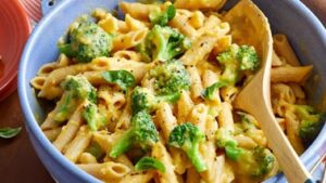 Butternut Squash Mac N Cheese w Broccoli